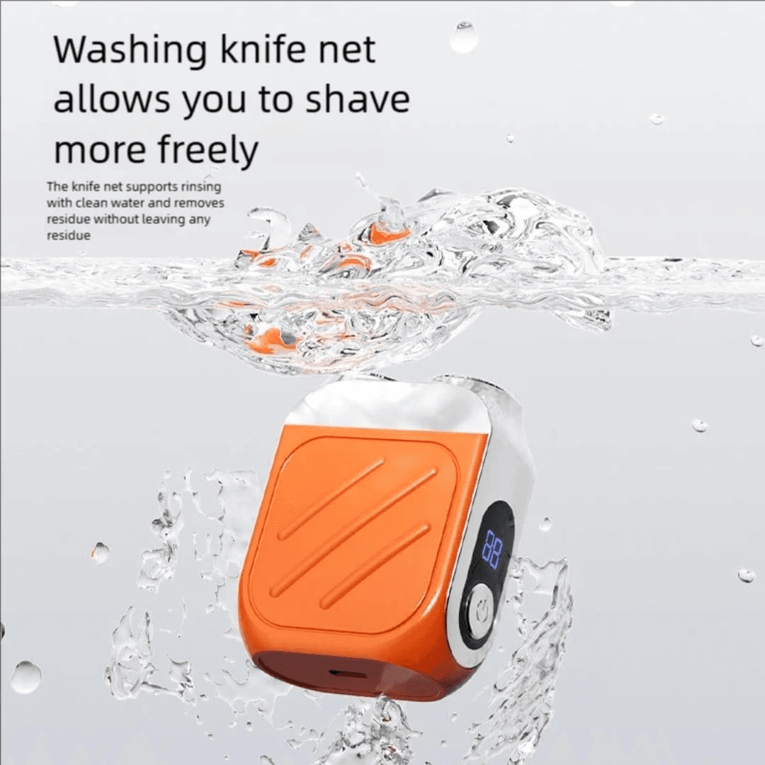 Shaver on black surface
